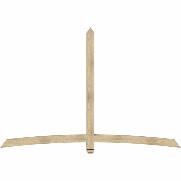 Ekena Millwork Bellingham Rough Sawn Timber Gable Bracket, Douglas Fir, 96"W x 64"H x 4"D x 4"F, 16/12 Pitch GBW096X64X0404BEL00RDF - main